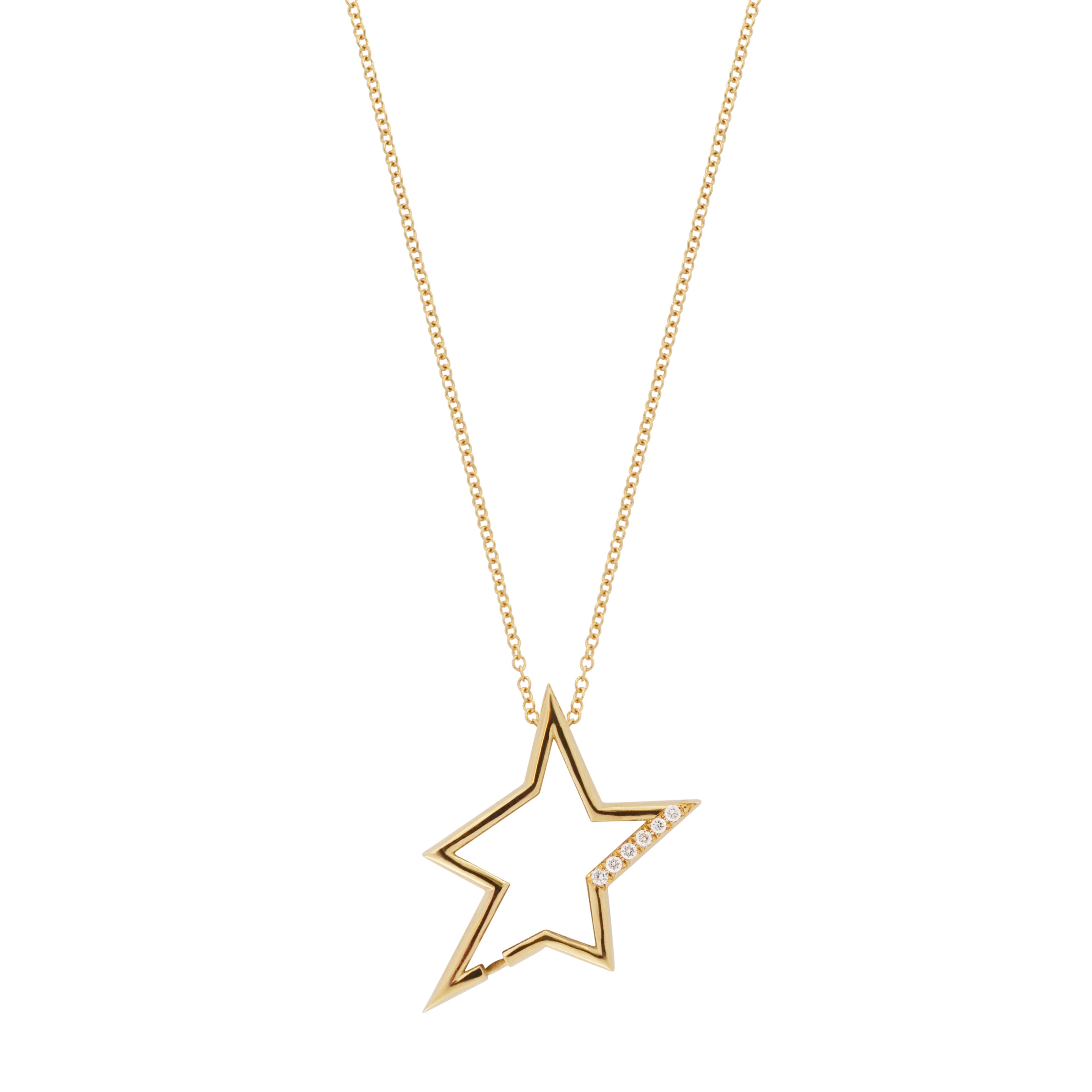 Diamond Star Charm Pendant