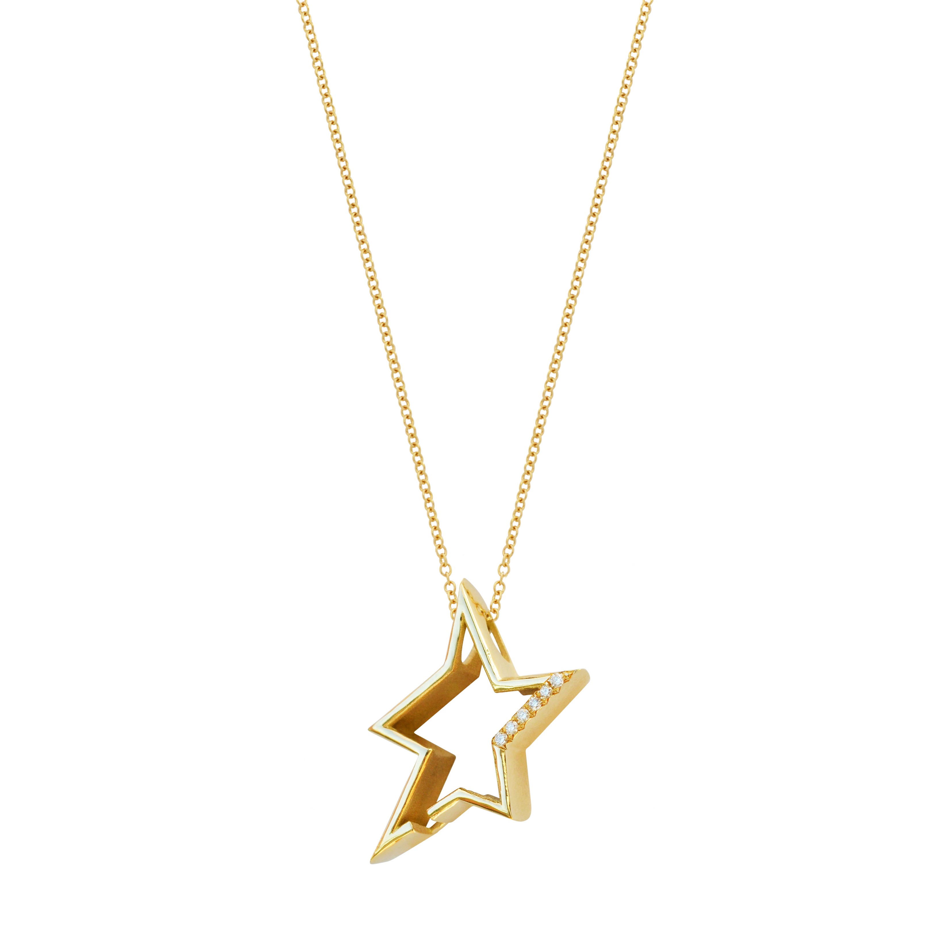 Diamond Star Charm Pendant