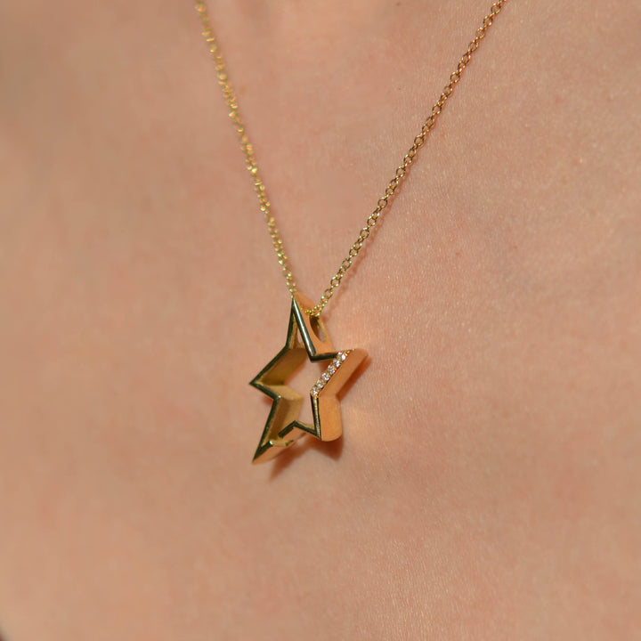 Diamond Star Charm Pendant